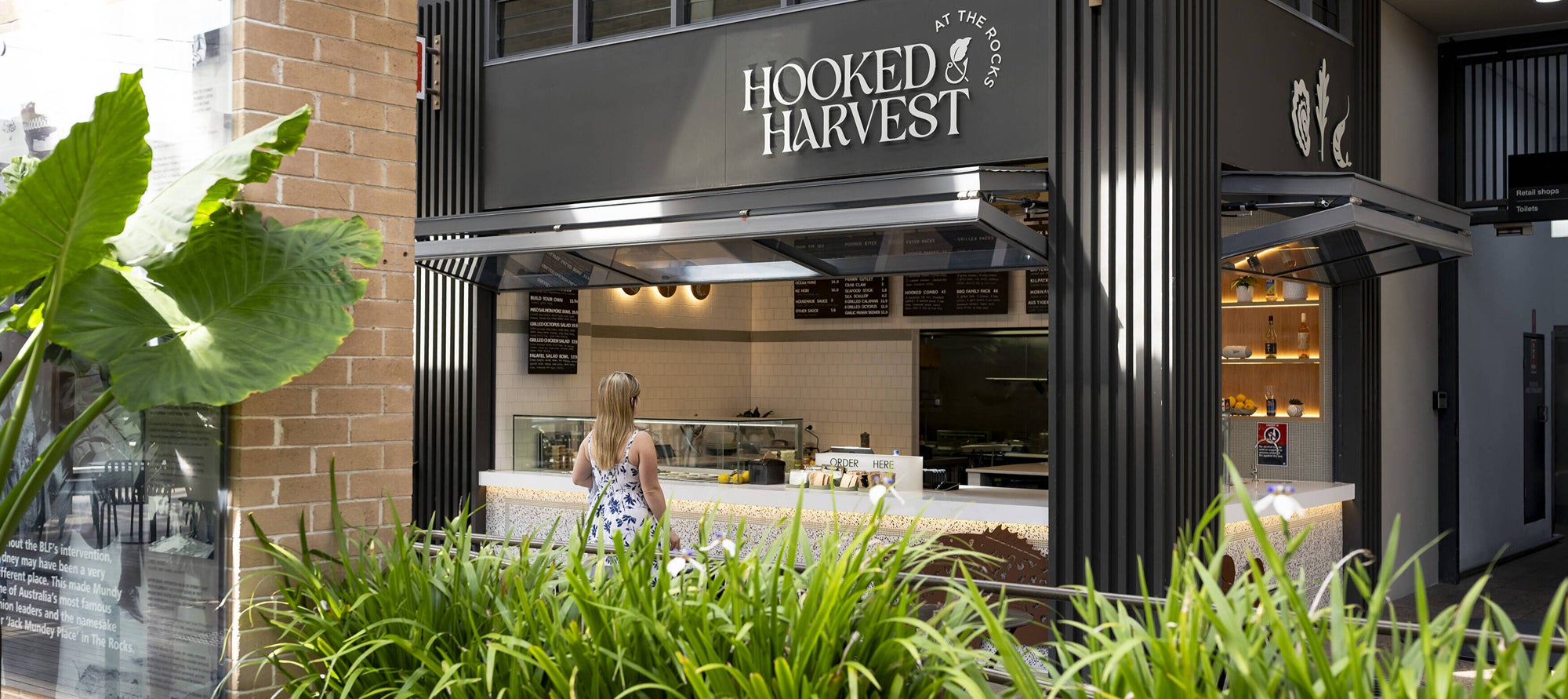 Hooked and Harvest storefront in The Rocks